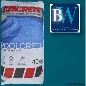 Cemcrete Pool Plaster - MORROCAN BLUE 40KG  